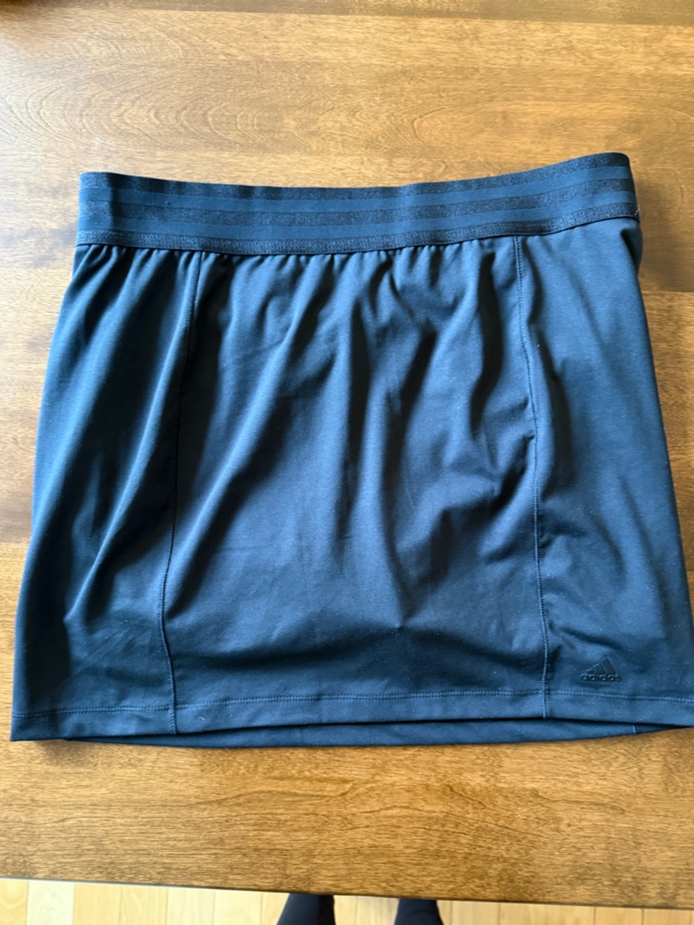 Black Athletic Skort with Subtle Logo for Golf